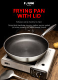 FUJUNI 12" Hybrid Non-stick Frying Pan With Lid