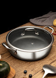 FUJUNI 7 QT Hybrid Non-stick Cooking Pot With Lid