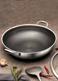 FUJUNI 14" Hybrid Non-stick Wok With Lid