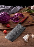 FUJUNI HF Series Damascus Steel 7" Cleaver Knife