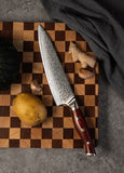 FUJUNI HF Series Damascus Steel 8" Chef's Knife