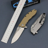 G10 non-slip handle high hardness outdoor camping folding knife